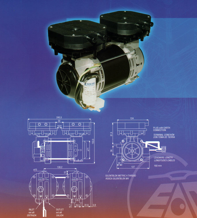 h30p3 2005 Micro Bombas de Menbrana para vacío y presón JSA Ferran Complementos del aire